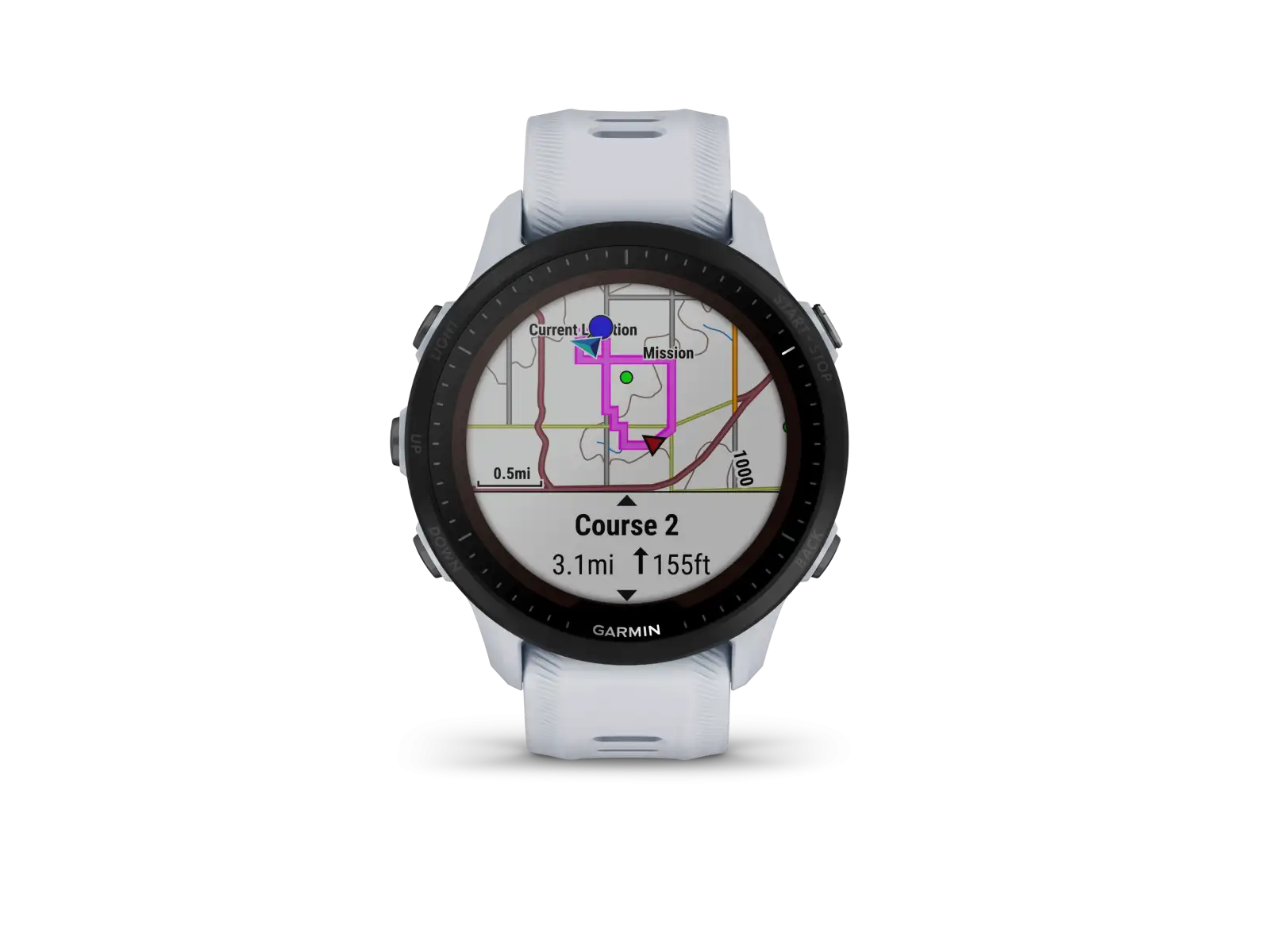 Garmin Forerunner 955 Solar Smartwatch Whitestone