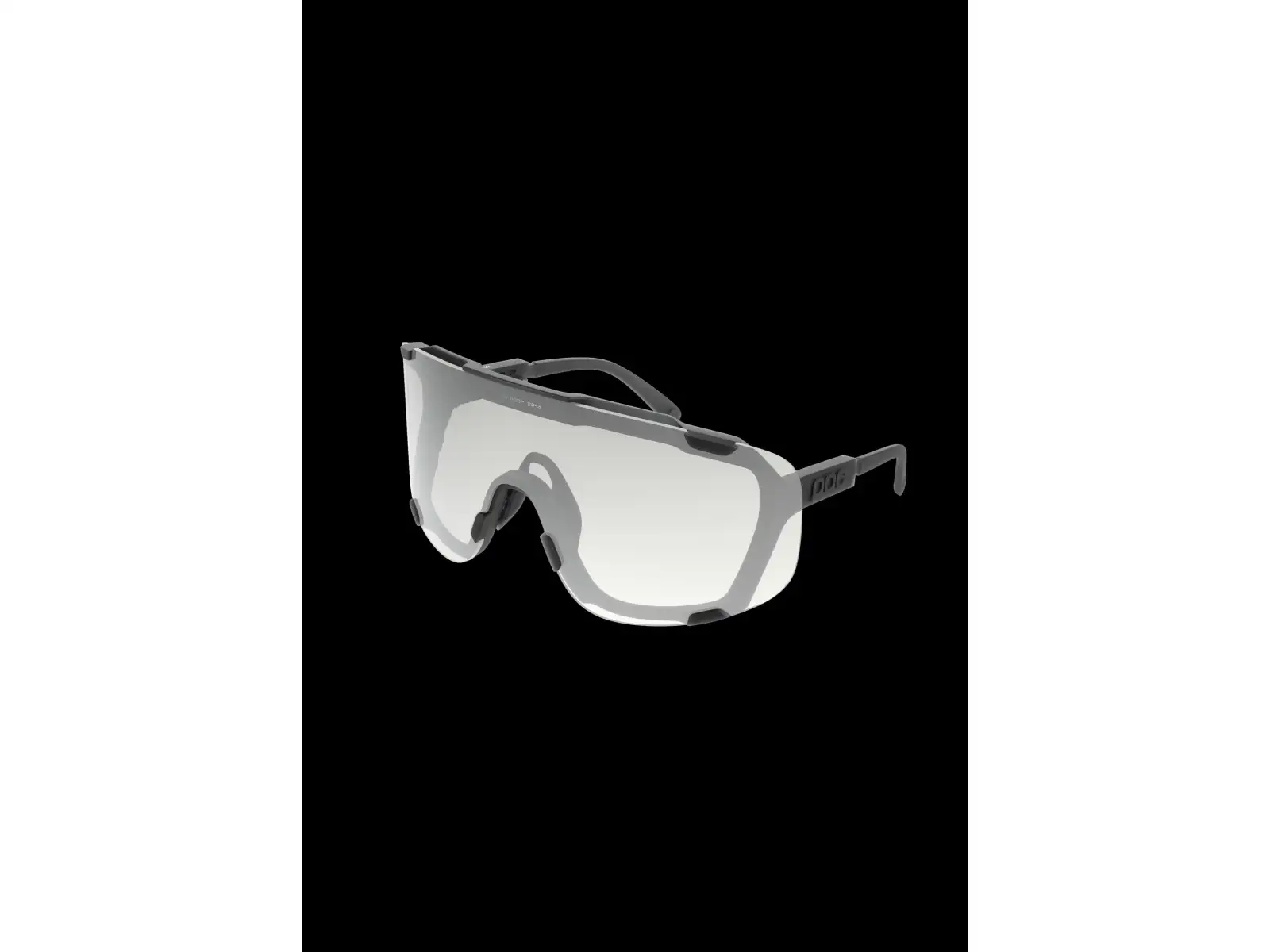 POC Devour WF Photochromic Sonnenbrille Translucent Black/Clarity Photochromic/Changeable Grey