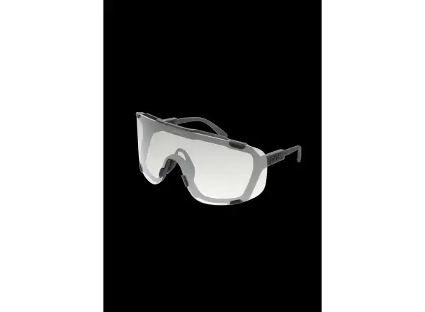 POC Devour WF Photochromic Sonnenbrille Translucent Black/Clarity Photochromic/Changeable Grey