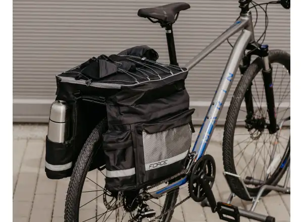 Force Target Dreifachtasche für Gepäckträger 35 l schwarz