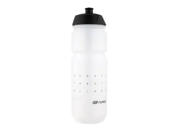 Force Sense Fahrradflasche 750 ml transparent/schwarz