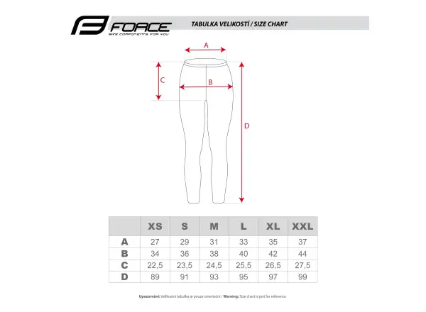 Force Heart Damenleggings Schwarz