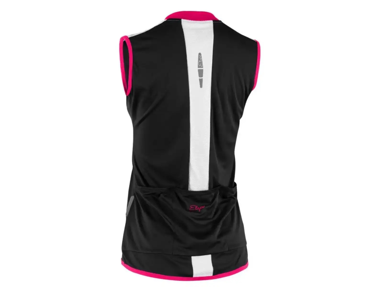 Etape Pretty Damen ärmelloses Trikot schwarz/rosa