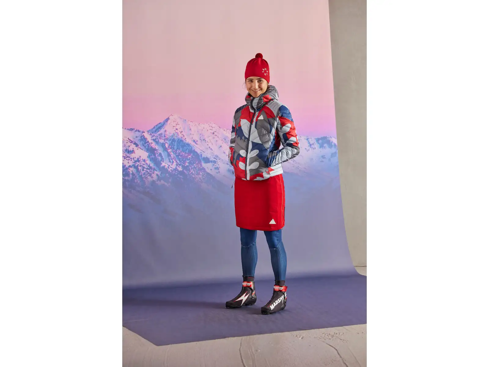 Maloja RehM. Damenjacke Midnight Pastel Leaves