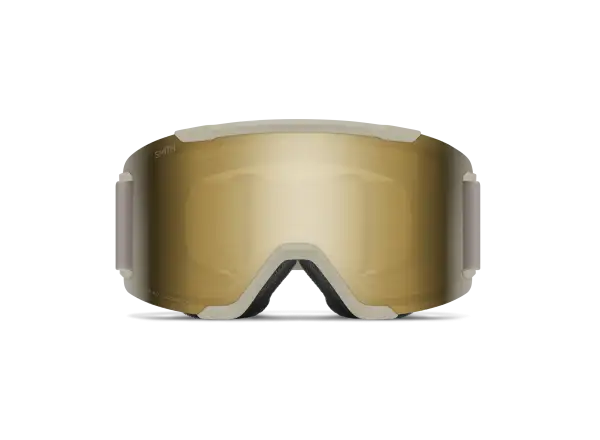 Smith Squad Skibrille Chalk / ChromaPop Sun Black Gold Mirror (2 Gläser)