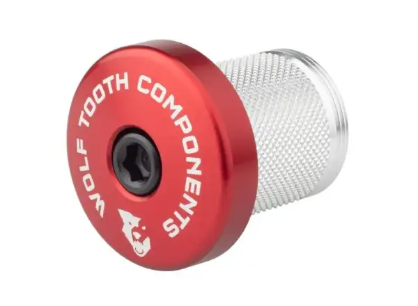 Wolf Tooth Kompressionsstecker für Carbon-Lenkrohre 1 1/8" in Rot
