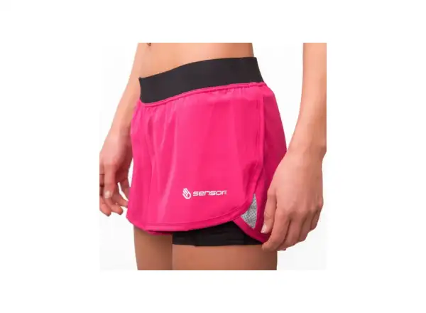 Sensor Trail Damen Shorts Rosa/Schwarz