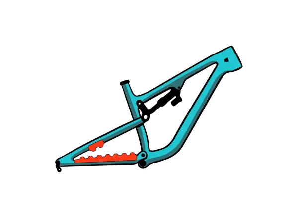 Ridewrap VHSV-3 Kettengeräuschdämpfer Schutz der Hinterbaustrebe
