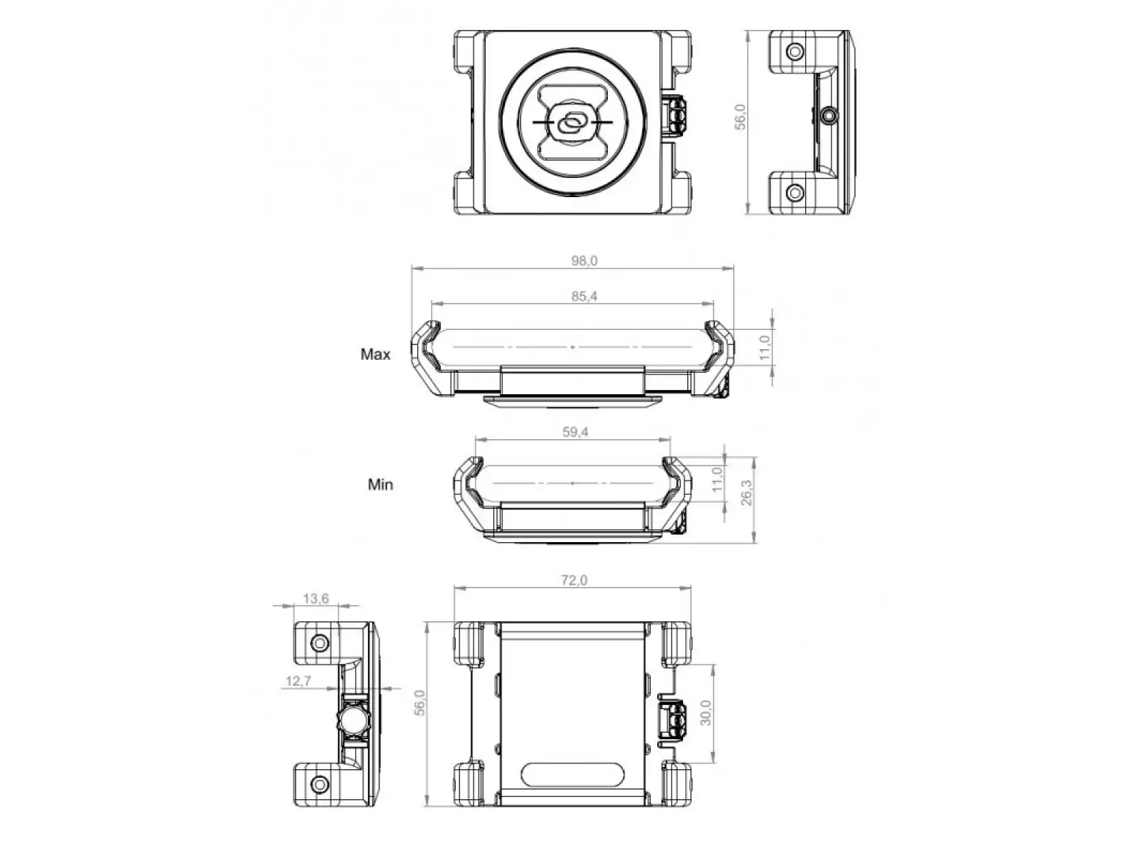 SP Connect Universal Phone Clamp SPC+ Smartphone-Halterung