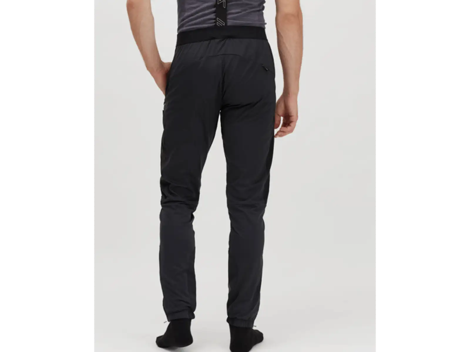 Silvini Alzaro Herrenhose mit Latz Schwarz/Wolke