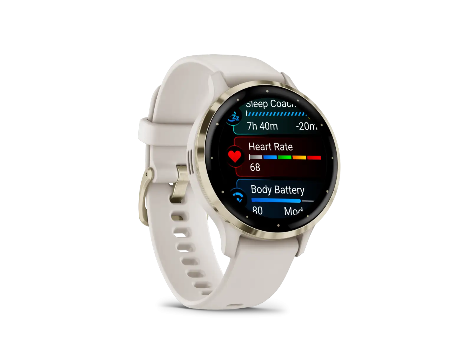 Garmin Venu 3S Smartwatch Soft Gold/Ivory