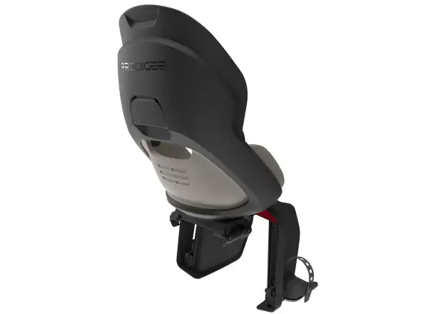 Prodigee Icon Kindersitz hinten am Gepäckträger Schwarz/Grau