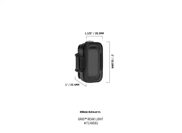 Blackburn Grid Rear Light hinteres Blinklicht rot