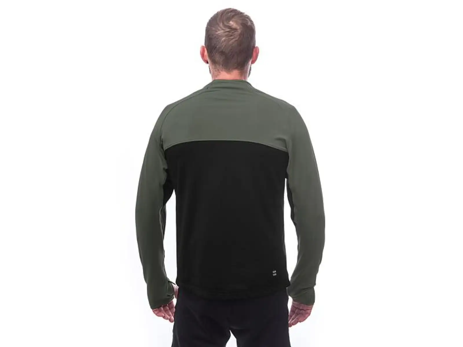 Sensor Coolmax Thermo Herrenpullover schwarz/Olive Green