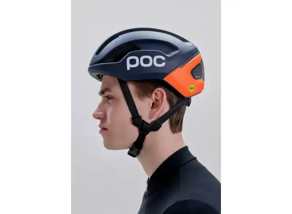POC Omne Air MIPS Rennradhelm Apatite Navy Matt/Fluorescent Orange Matt