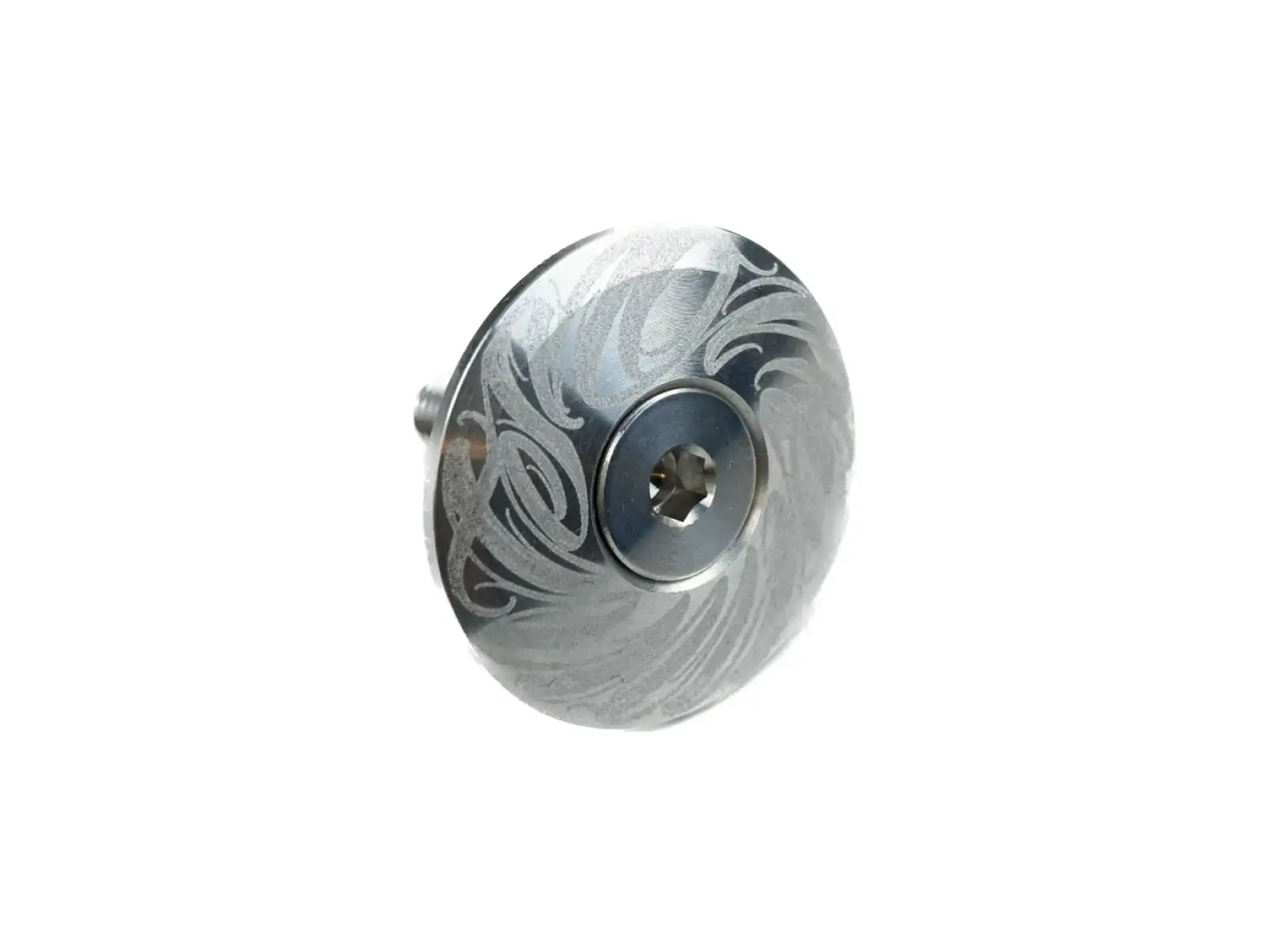 Shaman Racing Steuersatzkappe 1 1/8" Oremnts Silber