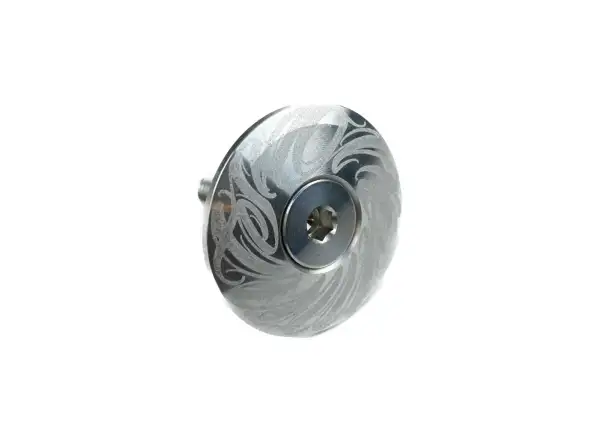 Shaman Racing Steuersatzkappe 1 1/8" Oremnts Silber