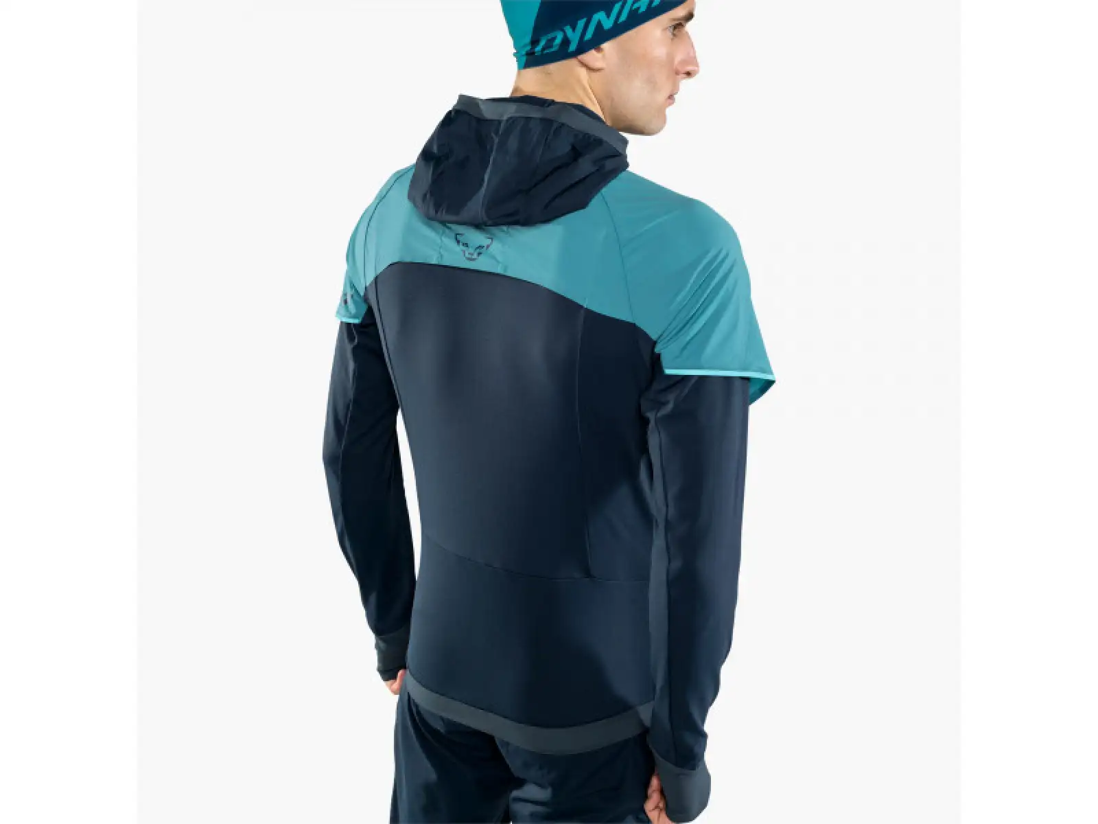 Dynafit Alpine Hybrid Skijacke für Männer in Storm Blue.