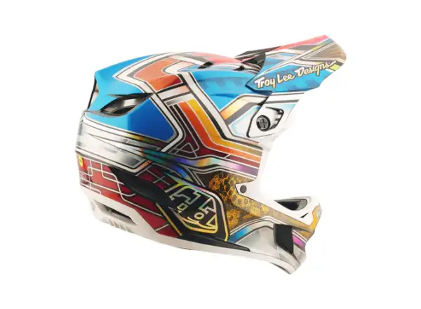 Troy Lee Designs D4 Carbon Helm Lowrider Blue