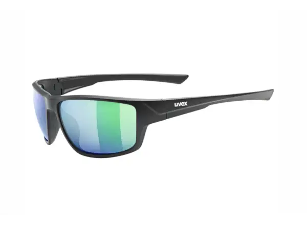 Uvex Sportstyle 230 Brille Black Matt/Mirror Green