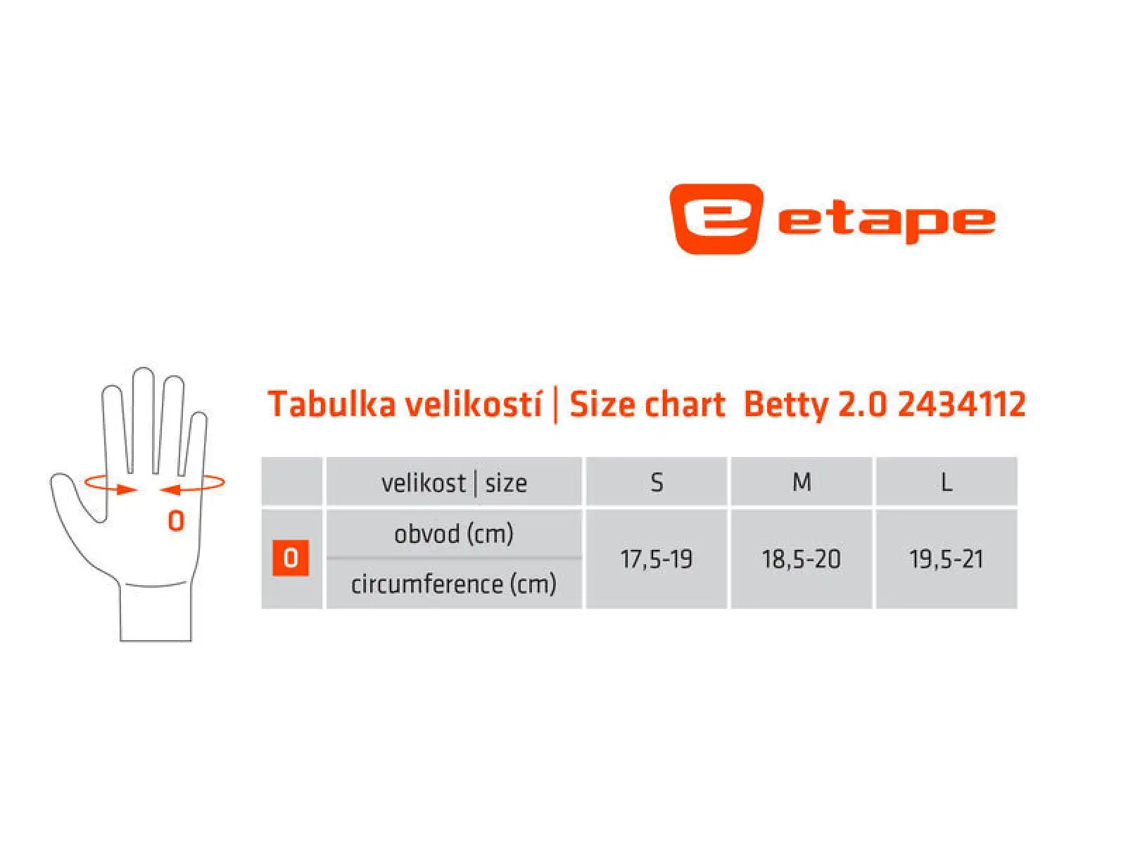 Etape Betty 2.0 – Damenhandschuhe – Schwarz/Weiß