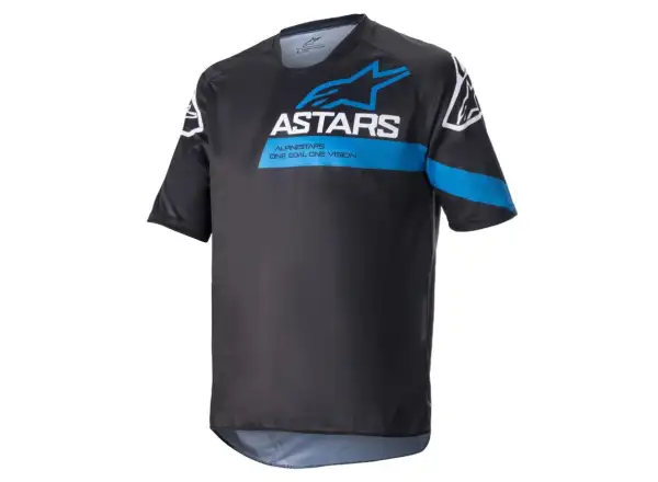 Alpinestars Racer V3 Herrentrikot kurzarm Schwarz/Hellblau
