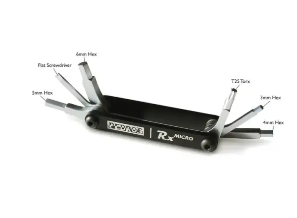 Pedros Rx Micro Multitool mit 6 Funktionen.