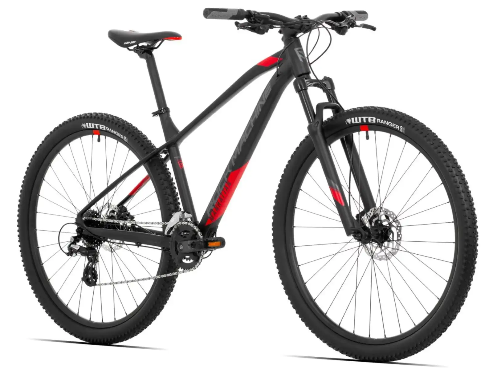 Rock Machine Manhattan 70-29 Schwarz/Rot Mountainbike