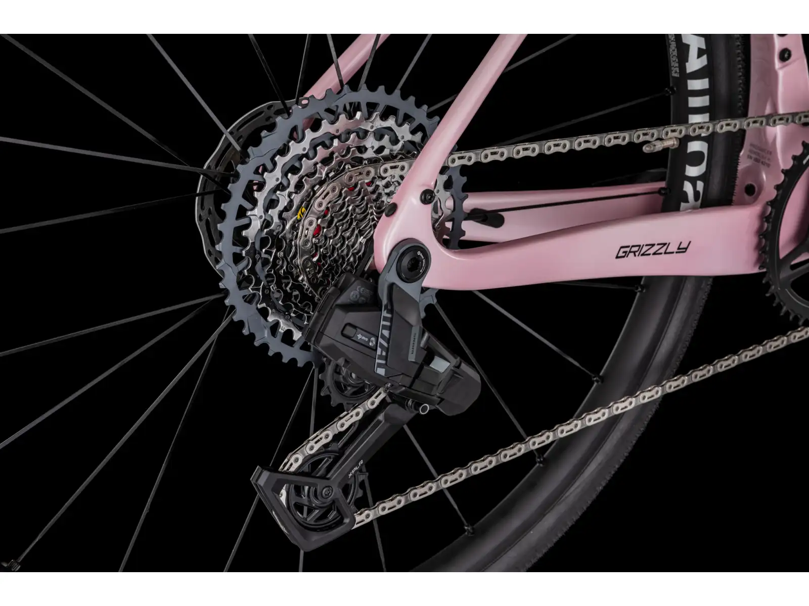 4Ever Grizzly AXS Gravelbike Coral/Black