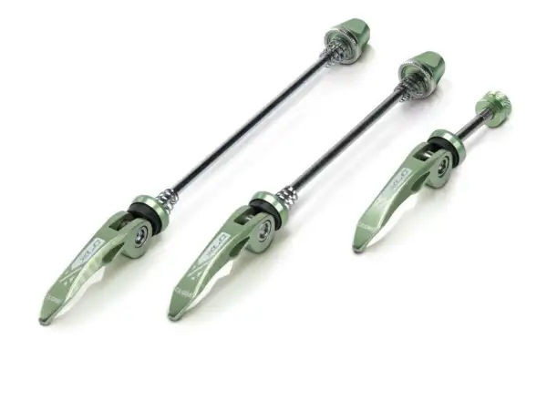 XLC QR-L05 Colour-Edition Schnellspanner-Set grün