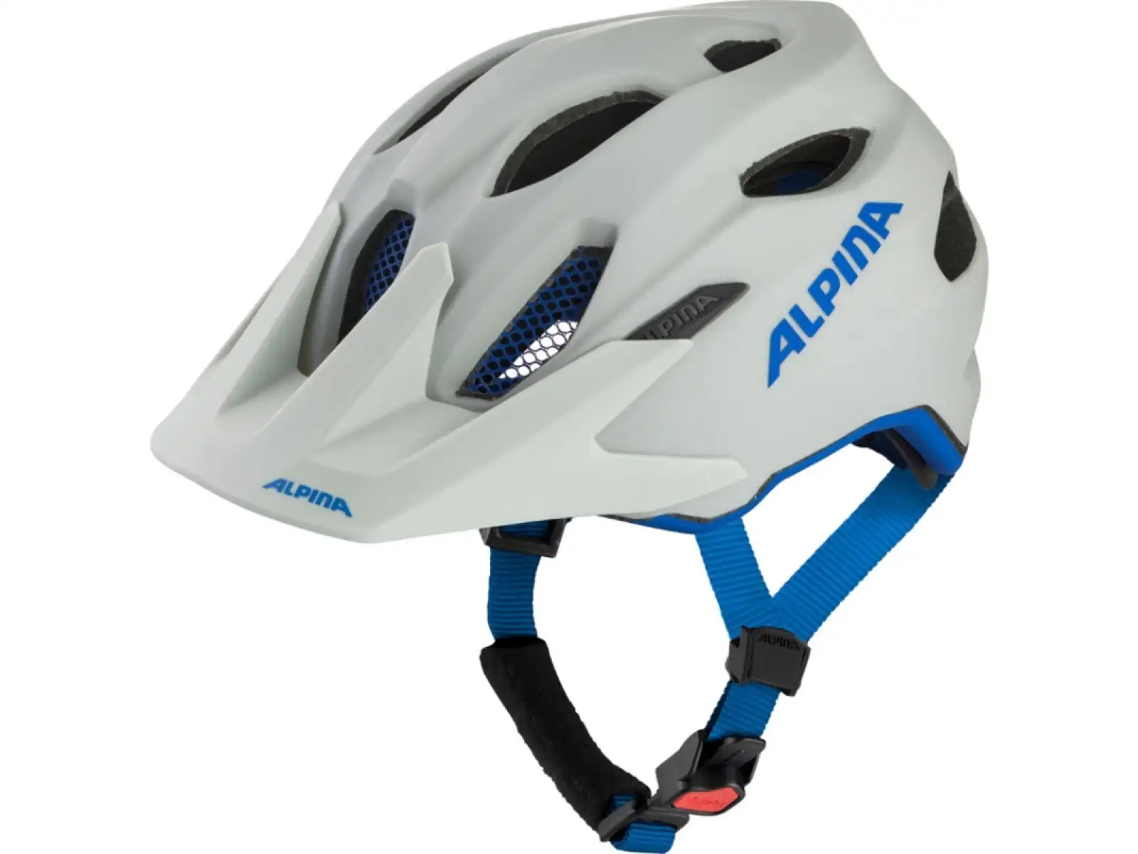 Alpina Carapax JR. Fahrradhelm  Smoke/Grey Blue Matt
