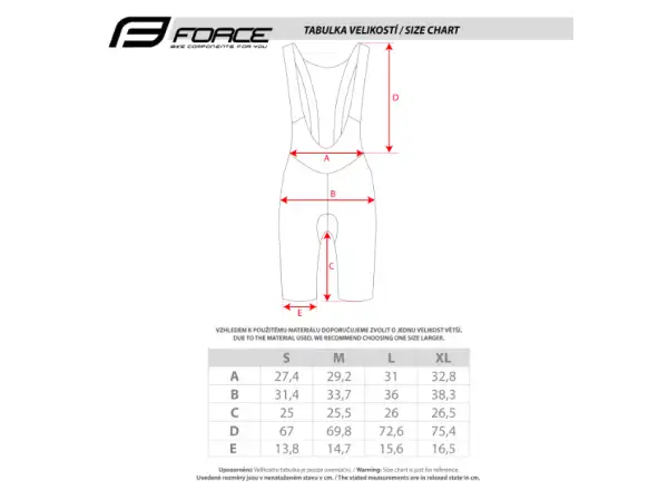 Force Mono Lady Damen-Radhose mit Polster und Trägern grau