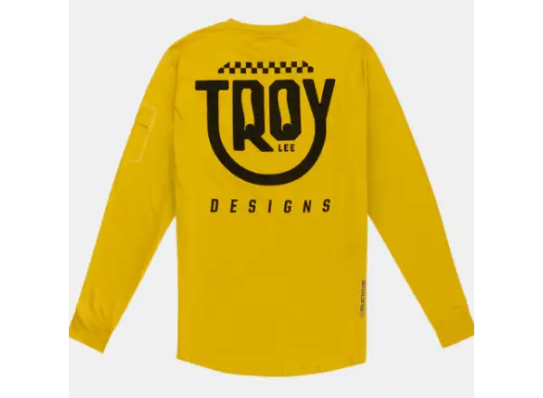 Troy Lee Designs Ruckus Ride Tee Herren langarm Trikot Eyez Safron