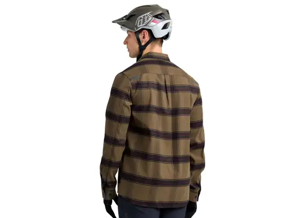 Troy Lee Designs Grind Flannel Paid Herrenhemd Dark Pine