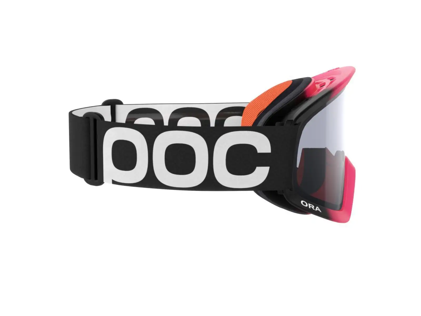 POC Ora Clarity Skibrille Fluorescent Pink/Uranium Black Translucent