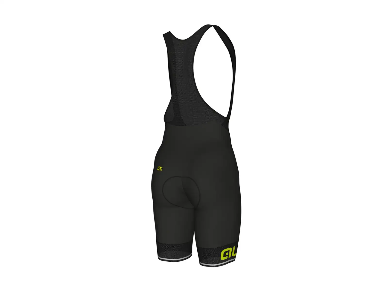 Alé Corsa Herren Shorts mit Polster und Latz Black/Yellow