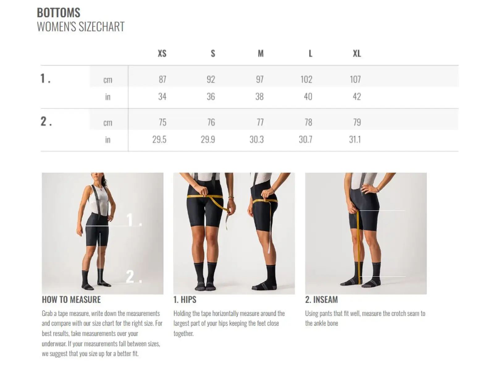 Castelli Velocissima Damen Shorts mit Latz Black/Silver