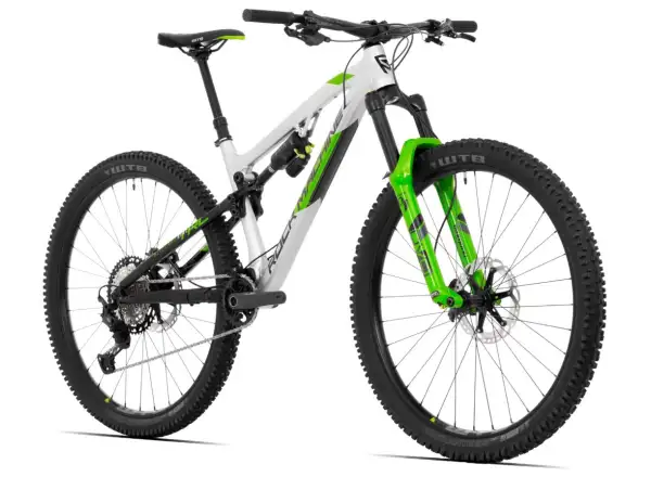 Rock Machine Blizzard TRL 90-29 glänzend silber/schwarz/DVO grün Mountainbike