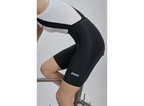 POC Raceday Damen-Radhose mit Polster und Trägern Uranium Black