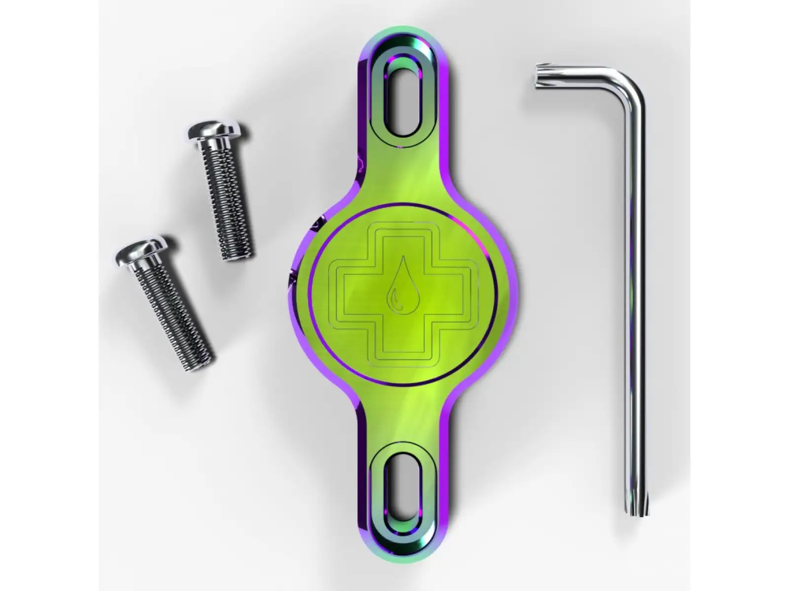 Muc Off Secure Tag Holder 3.0 GPS Tracker Halterung Regenbogen