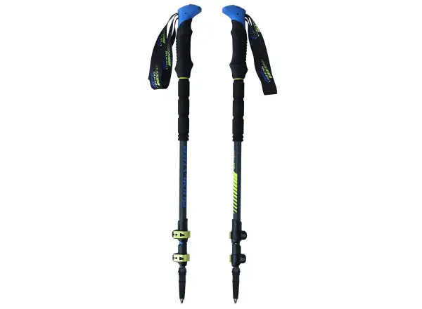 Viking Carbo lite Trekkingstöcke Black/Lime/Blue