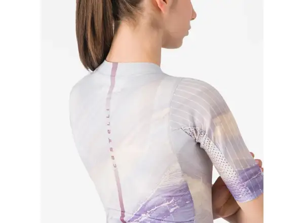Castelli Aero Pro 8S Damen-Trikot Kurzarm Multicolor Purple