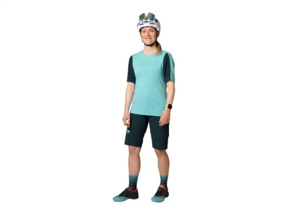 Dynafit Ride Damen-Trikot, kurze Ärmel, Marineblau/Heidelbeere