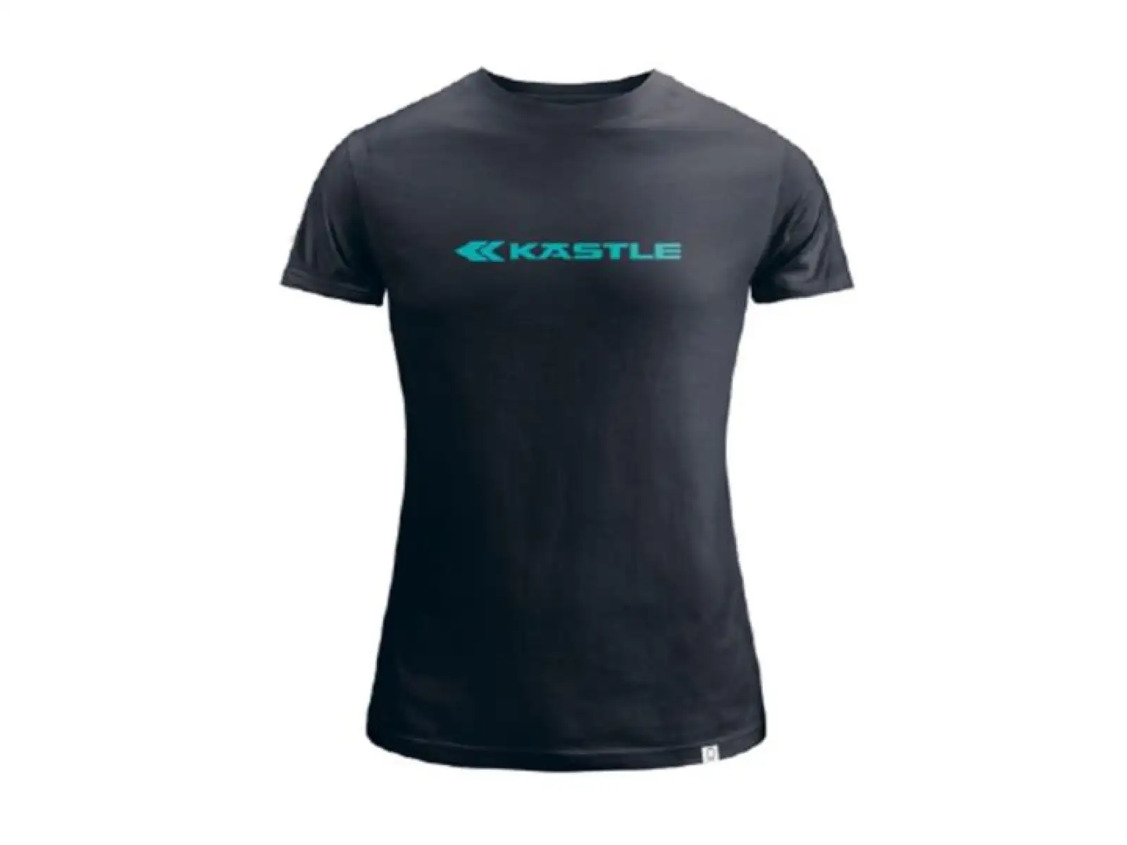 Kästle T-Shirt Logo Mint Women Damen T-Shirt mit kurzen Ärmeln Schwarz