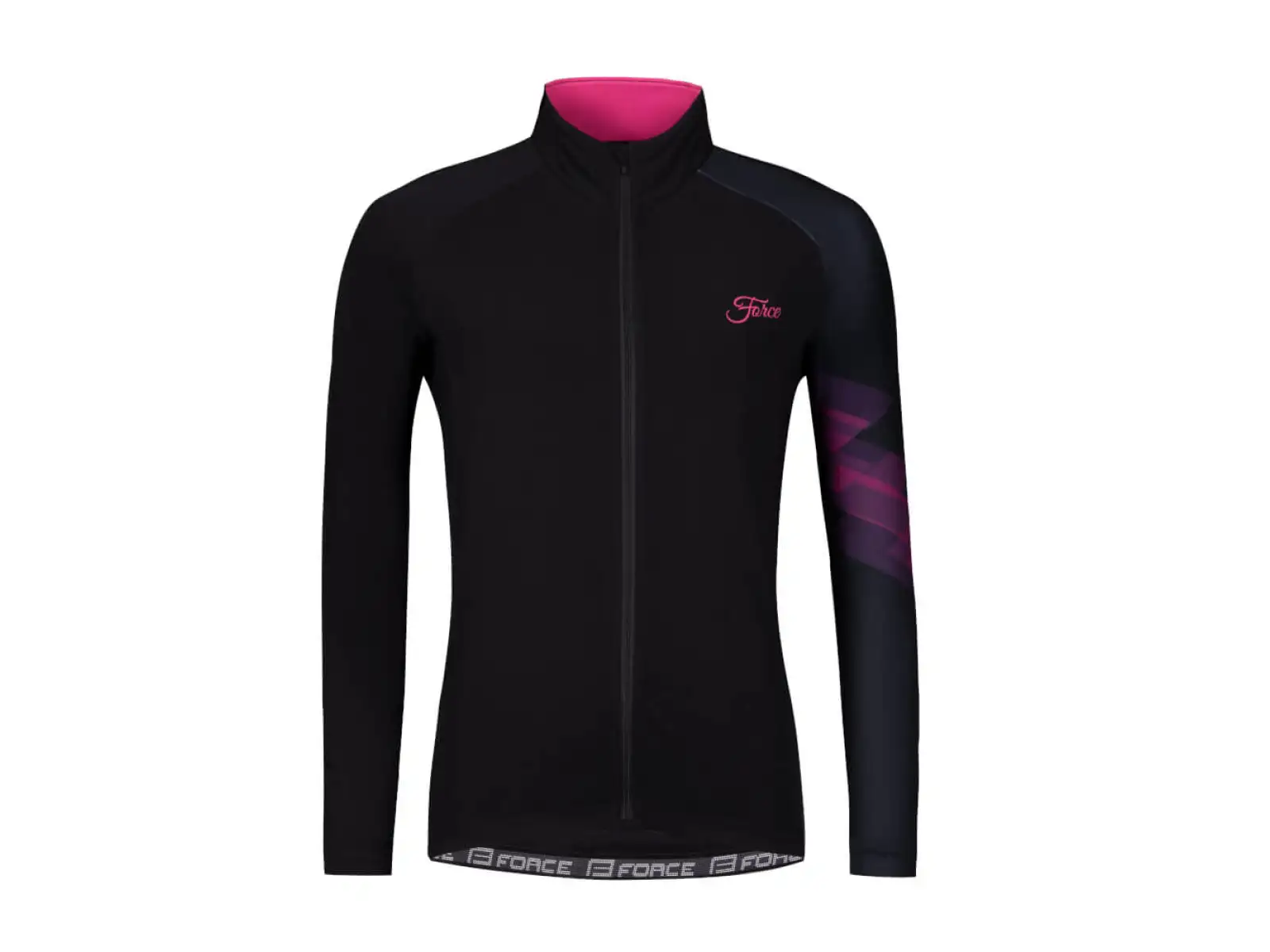 Force Ridge Lady Damen Langarmtrikot Schwarz/Rosa