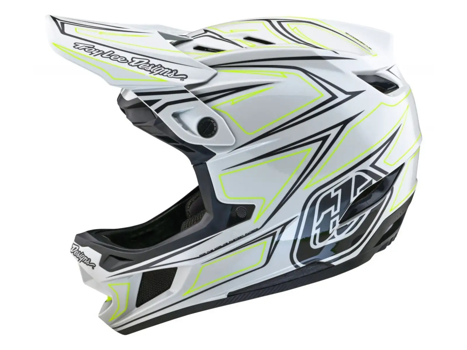 Troy Lee Designs D4 Composite MIPS Pinned Helm Light Gray