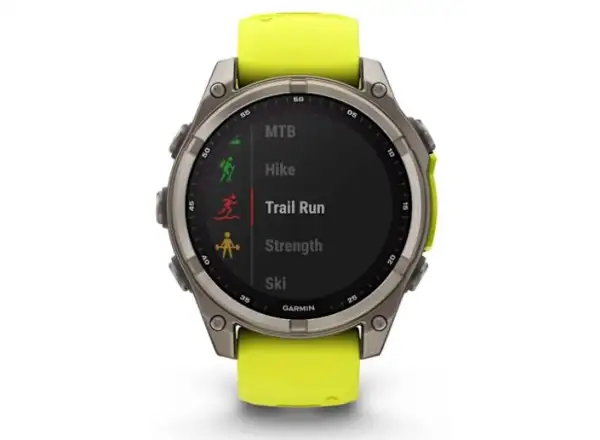 Garmin fenix 8 - 47 mm Solar Sapphire Smartwatch Titanium Yellow/Graphite