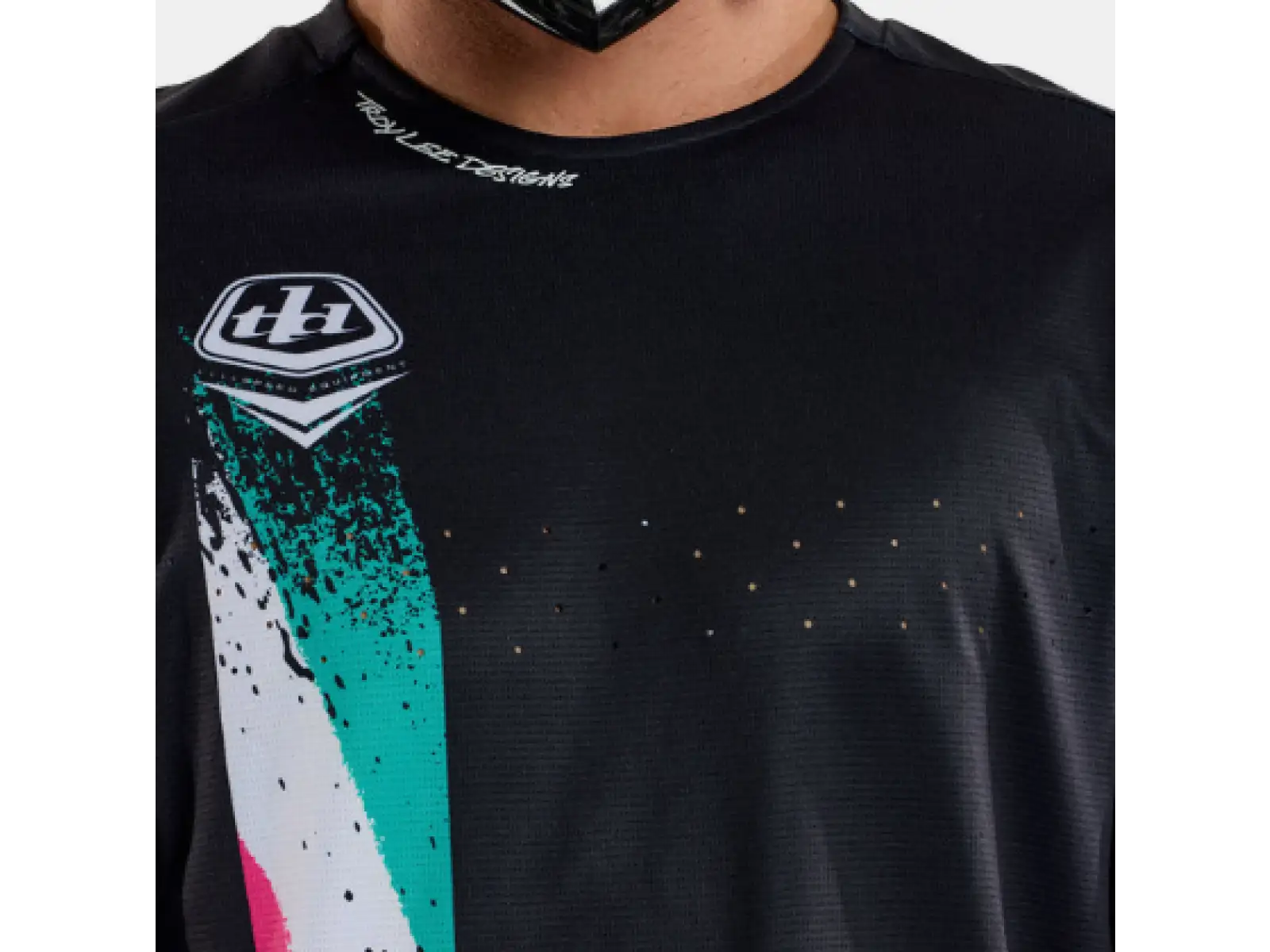 Troy Lee Designs Sprint Full Pull Herren Trikot Langarm Black