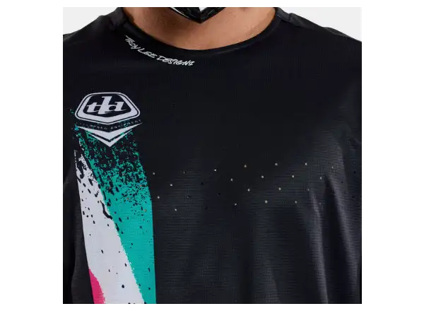 Troy Lee Designs Sprint Full Pull Herren Trikot Langarm Black