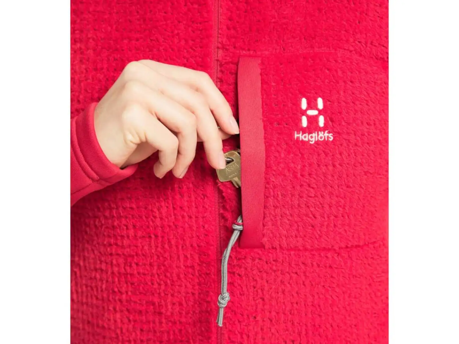 Haglöfs Touring Mid W Damen-Fleecejacke Rot